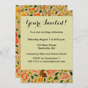 Dierlijke Antiek vogelpest Deer Rabbit Kaart