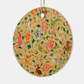 Dierlijke Antiek vogelpest Deer Rabbit Keramisch Ornament (Links)