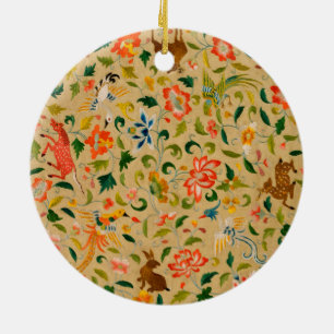 Dierlijke Antiek vogelpest Deer Rabbit Keramisch Ornament