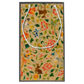 Dierlijke Antiek vogelpest Deer Rabbit Klein Cadeauzakje (Achterkant)