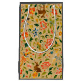 Dierlijke Antiek vogelpest Deer Rabbit Klein Cadeauzakje (Voorkant)