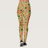 Dierlijke Antiek vogelpest Deer Rabbit Leggings (Achterkant)