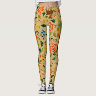Dierlijke Antiek vogelpest Deer Rabbit Leggings