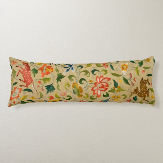 Dierlijke Antiek vogelpest Deer Rabbit Lichaamskussen (Voorkant)