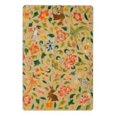 Dierlijke Antiek vogelpest Deer Rabbit Mini Klembord (Achterkant)