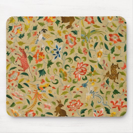 Dierlijke Antiek vogelpest Deer Rabbit Muismat (Voorkant)