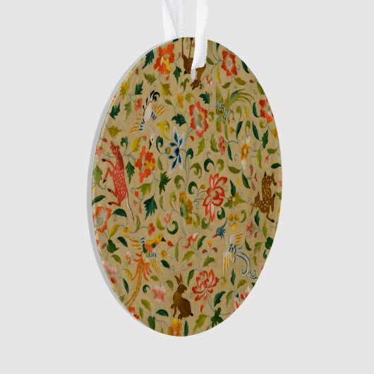 Dierlijke Antiek vogelpest Deer Rabbit Ornament (voorkant)