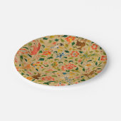 Dierlijke Antiek vogelpest Deer Rabbit Papieren Bordje (Gekanteld)