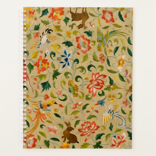 Dierlijke Antiek vogelpest Deer Rabbit Planner (Voorkant)