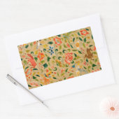 Dierlijke Antiek vogelpest Deer Rabbit Rechthoekige Sticker (Envelop)