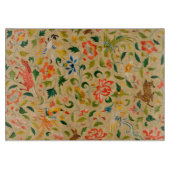 Dierlijke Antiek vogelpest Deer Rabbit Snijplank (Voorkant)