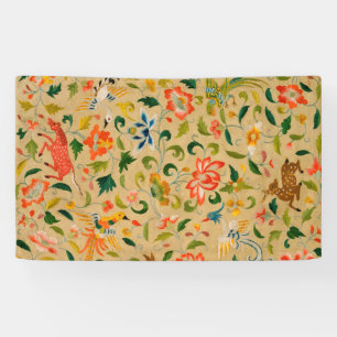 Dierlijke Antiek vogelpest Deer Rabbit Spandoek