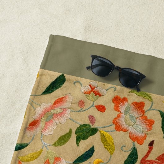 Dierlijke Antiek vogelpest Deer Rabbit Strandlaken (In situ)