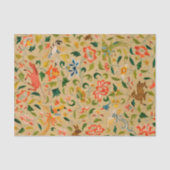 Dierlijke Antiek vogelpest Deer Rabbit Tissuepapier (Voorkant)