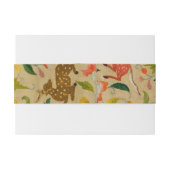 Dierlijke Antiek vogelpest Deer Rabbit Uitnodigingen Wikkel (Achterkant Voorbeeld)