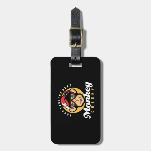 Dierlijke Ap Chimpansee Gorilla grafische illustra Bagagelabel (Voorkant verticaal)