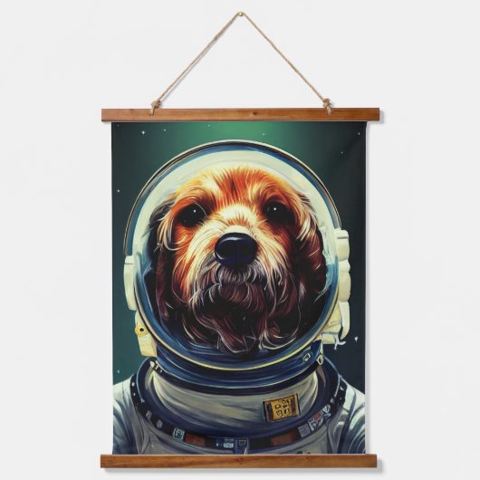 Dierlijke Astronaut Space loop, universum, ruimte, Hangend Wandkleed (Voorkant)