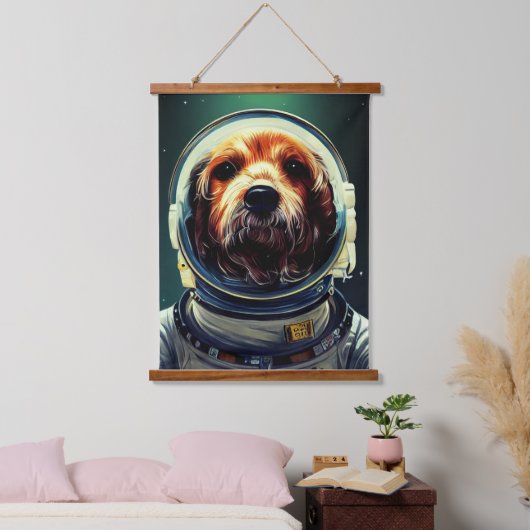 Dierlijke Astronaut Space loop, universum, ruimte, Hangend Wandkleed (Slaapkamer)
