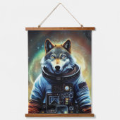 Dierlijke Astronaut Space loop, universum, ruimte, Hangend Wandkleed (Voorkant)