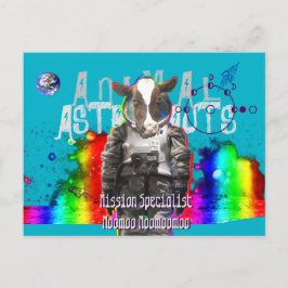 Dierlijke astronauten briefkaart