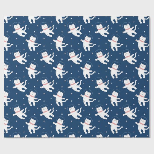 Dierlijke astronauten Verpakkingspapier Cadeaupapier (Vlak)