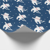 Dierlijke astronauten Verpakkingspapier Cadeaupapier (Hoek)