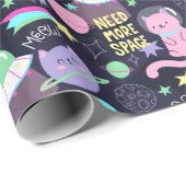 Dierlijke astronauten Verpakkingspapier Cadeaupapier (Rol Hoek)