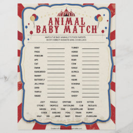 Dierlijke Baby [Circus Theme] Briefhoofd