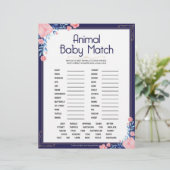 Dierlijke Baby [Floral Lijst] Briefhoofd (Staand voorkant)