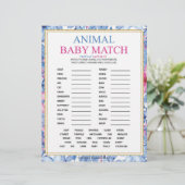 Dierlijke Baby [Florale Waterverven] Briefhoofd (Staand voorkant)