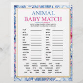 Dierlijke Baby [Florale Waterverven] Briefhoofd (Voorkant / Achterkant)