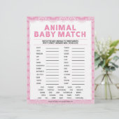 Dierlijke Baby [Luxe kant [Roze]] Briefhoofd (Staand voorkant)