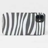 Dierlijke bedrukte huid van Zebra (wit en grijs) Case-Mate iPhone Case (Achterkant (horizontaal))