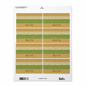 Dierlijke bontprint label (Full Sheet)
