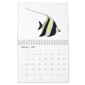 Dierlijke cartoon illustratie kalender (Feb 2027)