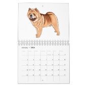 Dierlijke cartoon illustratie kalender (Jan 2026)