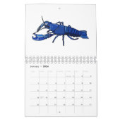 Dierlijke cartoon illustratie kalender (Jan 2026)