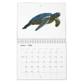 Dierlijke cartoon illustratie kalender (Mar 2026)