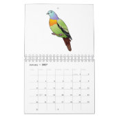Dierlijke cartoon illustratie kalender (Jan 2027)