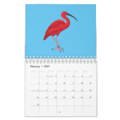 Dierlijke cartoon illustratie kalender (Feb 2027)