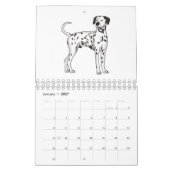 Dierlijke cartoon illustratie kalender (Jan 2027)