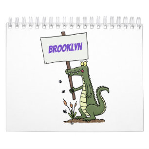 Dierlijke cartoon illustratie kalender