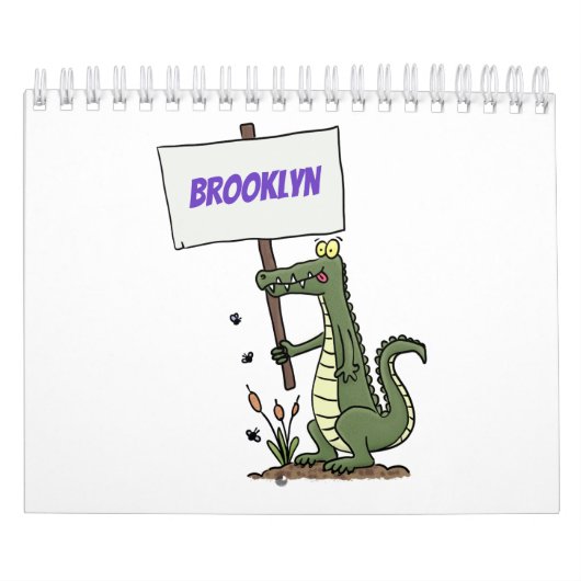 Dierlijke cartoon illustratie kalender (Hoes)