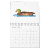 Dierlijke cartoon illustratie kalender (Jan 2026)