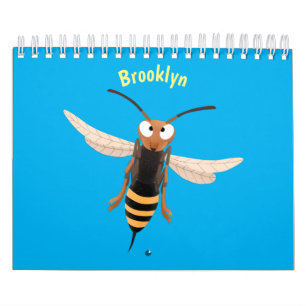 Dierlijke cartoon illustratie kalender