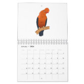 Dierlijke cartoon illustratie kalender (Jan 2026)