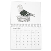 Dierlijke cartoon illustratie kalender (Jan 2027)