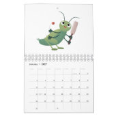 Dierlijke cartoon illustratie kalender (Jan 2027)