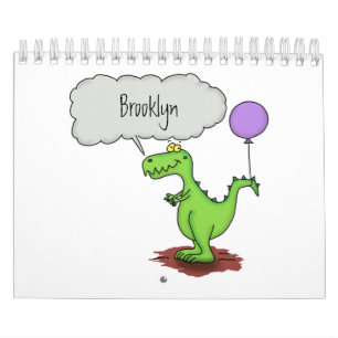 Dierlijke cartoon illustratie kalender