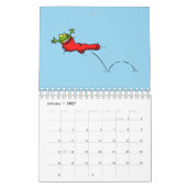 Dierlijke cartoon illustratie kalender (Jan 2027)